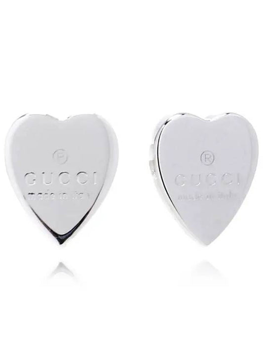 Trademark Heart Earrings YBD223990001 Silver - GUCCI - BALAAN.