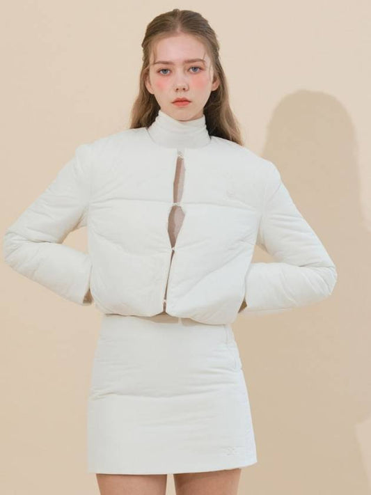 Padded Logo Jacket Off White - ETRE AU SOMMET - BALAAN 2