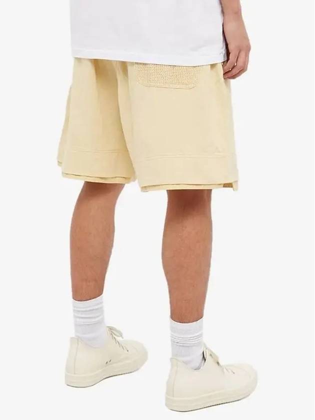 Wappen Patch Shadow Bermuda Shorts Beige - STONE ISLAND - BALAAN 5