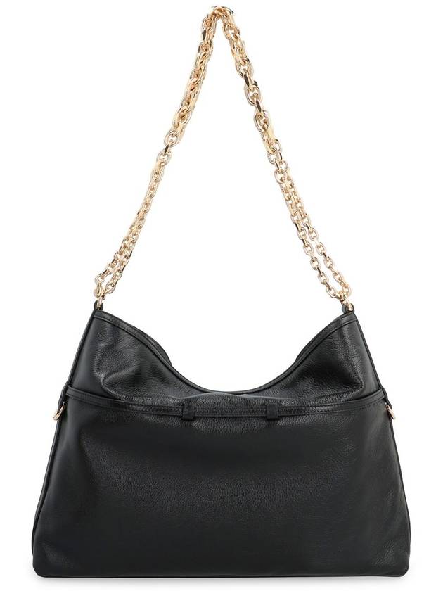 Voyou Chain Leather Shoulder Bag Black - GIVENCHY - BALAAN 5