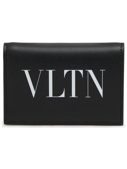 VLTN Logo Half Wallet Black - VALENTINO - BALAAN 2