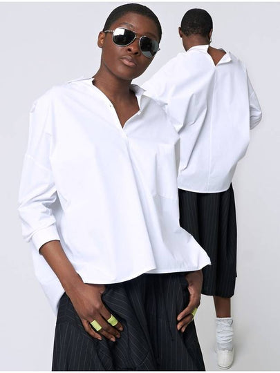 Back Slit Shirt White - ATHPLATFORM - BALAAN 2