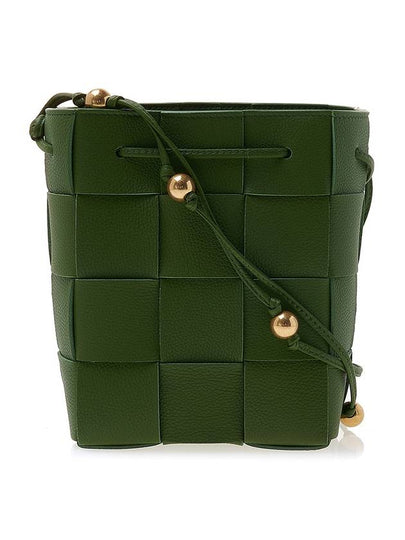 Cassette Intrecciato Leather Bucket Bag Avocado - BOTTEGA VENETA - BALAAN 2