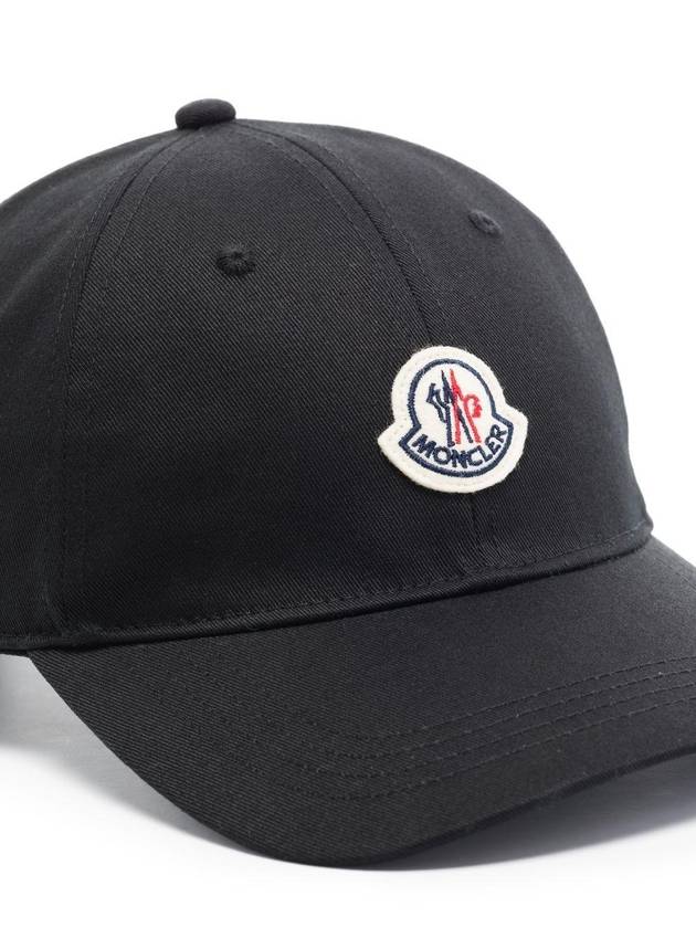 Gabardine Baseball Cap Black - MONCLER - BALAAN 5