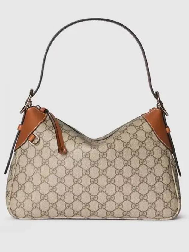 GG Emblem Medium Shoulder Bag Beige - GUCCI - BALAAN 2