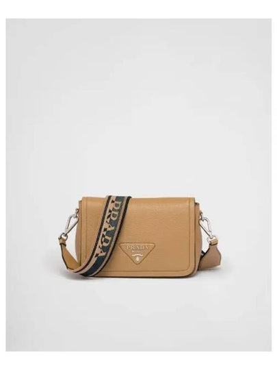 Leather Shoulder Bag Caramel - PRADA - BALAAN 2