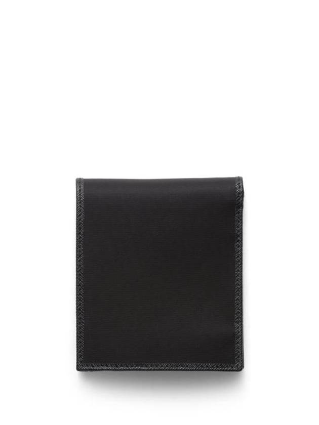 Triangle Logo Re-Nylon Half Wallet Black - PRADA - BALAAN 3