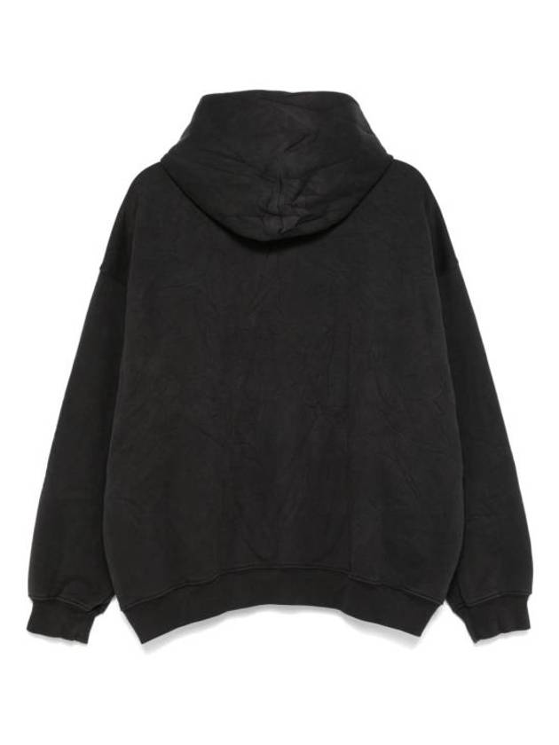 Logo Hoodie Washed Black - BALENCIAGA - BALAAN 3