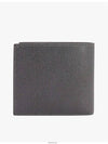 4-Bar Stripe Half Card Holder Dark Grey - THOM BROWNE - BALAAN 3