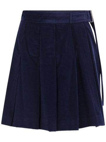 ZUCCA - Pleated velvet miniskirt - WEEKEND MAX MARA - BALAAN 1