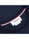 4 Bar Armband Tonal Long Sleeve T-Shirt Navy - THOM BROWNE - BALAAN 6