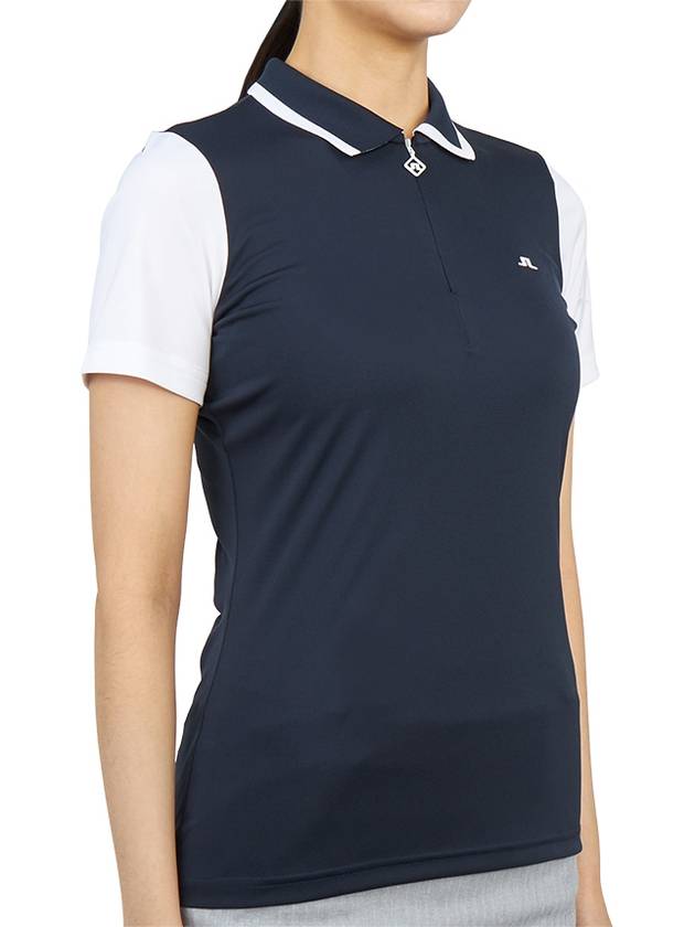 Women's Antonia Golf Polo Shirt Navy - J.LINDEBERG - BALAAN 4