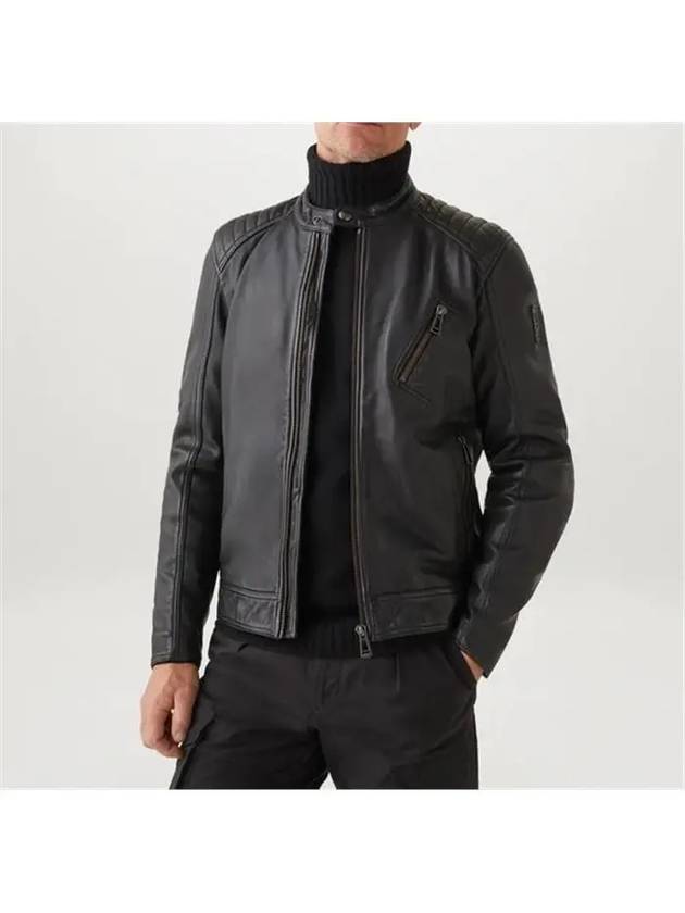 VRACER BLACK Lambskin biker jacket - BELSTAFF - BALAAN 2