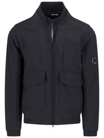 Shell-R Bomber Jacket Black - CP COMPANY - BALAAN 1