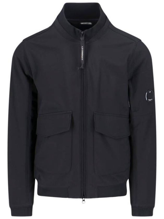 Shell-R Bomber Jacket Black - CP COMPANY - BALAAN 1