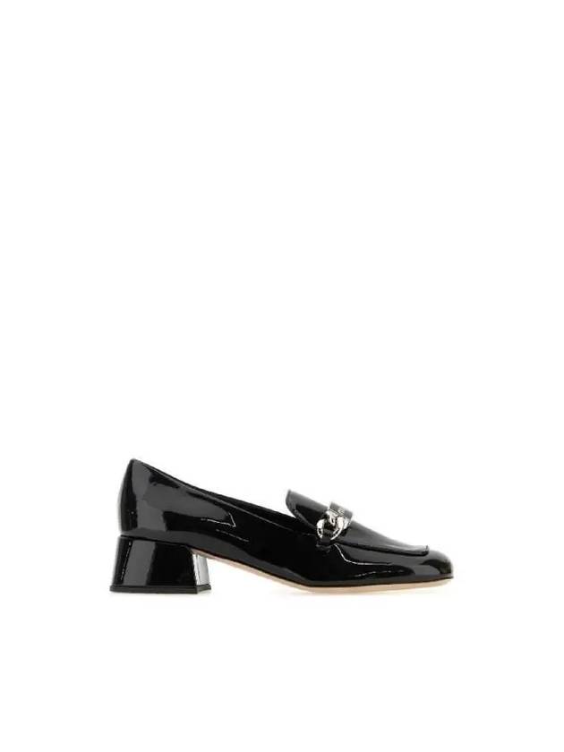 Women's Logo Patent Leather Pumps Black - MIU MIU - BALAAN 2