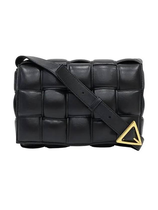 Gold Hardware Padded Cassette Cross Bag Black - BOTTEGA VENETA - BALAAN 2