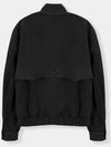 Suede High Neck Jacket Black W - KINETO - BALAAN 4