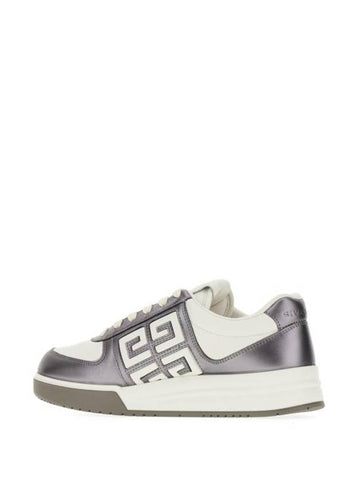 G4 Leather Low Top Sneakers Silver - GIVENCHY - BALAAN 1