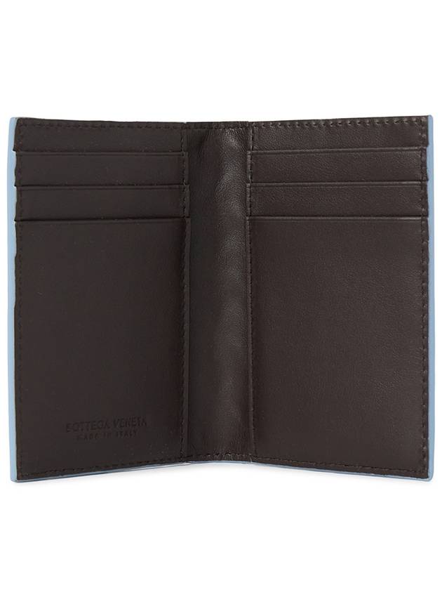 Intrecciato Flap Calfskin Card Holder Fondant - BOTTEGA VENETA - BALAAN 5