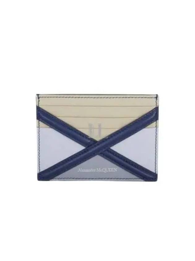 Crossover Strap Leather Card Wallet - ALEXANDER MCQUEEN - BALAAN 2