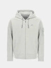 Men's logo embroidered hooded zip-up gray jacket ACWMW031 GR - A-COLD-WALL - BALAAN 1