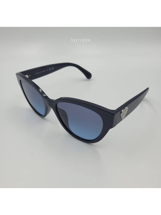 Butterfly sunglasses acetate blue frame blue gradient lenses Asian fit - CHANEL - BALAAN 2