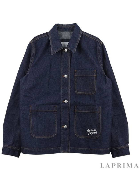 Workwear denim jacket MW02111 WW0081 P470 - MAISON KITSUNE - BALAAN 1