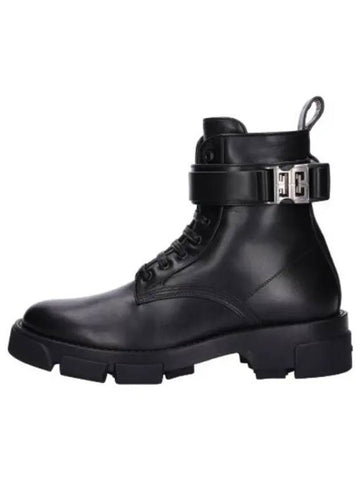 Leather Terra Ankle Boots Black - GIVENCHY - BALAAN 1