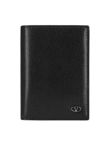 Garavani Men s Wallet 5Y0P0713LWK Z5E METALLIC LOGO ON THE FRONT - VALENTINO - BALAAN 1