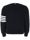 4 Bar Armband Milano Stitch Knit Top Navy - THOM BROWNE - BALAAN 4