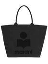 Yenky Logo Tote Bag Black - ISABEL MARANT - BALAAN 2