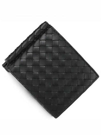 Intrecciato Money Clip Card Wallet Black - BOTTEGA VENETA - BALAAN 2