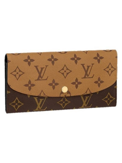 Emilie Monogram Reverse Canvas Long Wallet Brown - LOUIS VUITTON - BALAAN 2