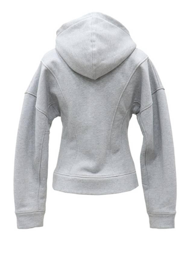 gray zip up hoodie - GANNI - BALAAN 2