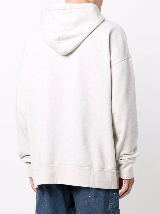 Miley Flock Logo Hoodie Beige - ISABEL MARANT - BALAAN 4