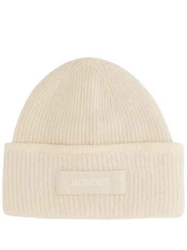 The Gros Grain Beanie Off White - JACQUEMUS - BALAAN 1