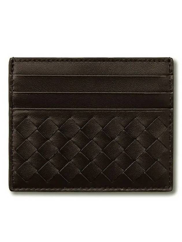 Intrecciato Weaving Nappa Card Wallet Brown - BOTTEGA VENETA - BALAAN 1