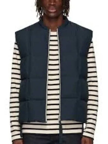 Women's Zipper Down Vest Navy - JIL SANDER - BALAAN 1