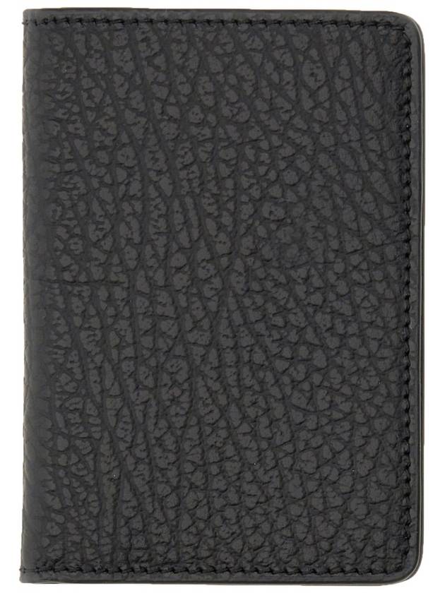 Bovine Leather Card Wallet Black - MAISON MARGIELA - BALAAN 4