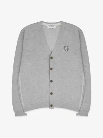 Bold Fox Head Cotton Cardigan Grey - MAISON KITSUNE - BALAAN 2