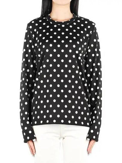 Polka Dot Long Sleeve T-Shirt Black - COMME DES GARCONS - BALAAN 2