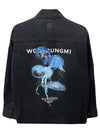 Luminous Jellyfish Back Logo Long Sleeve Shirt Black - WOOYOUNGMI - BALAAN 2