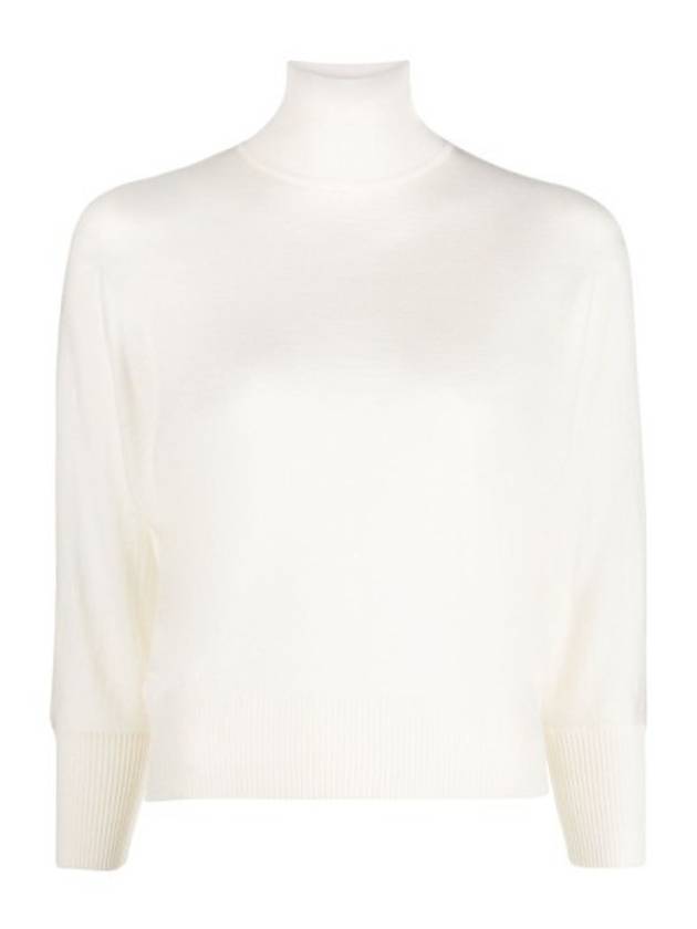 Talea Virgin Wool Knit Top White - MAX MARA - BALAAN 2