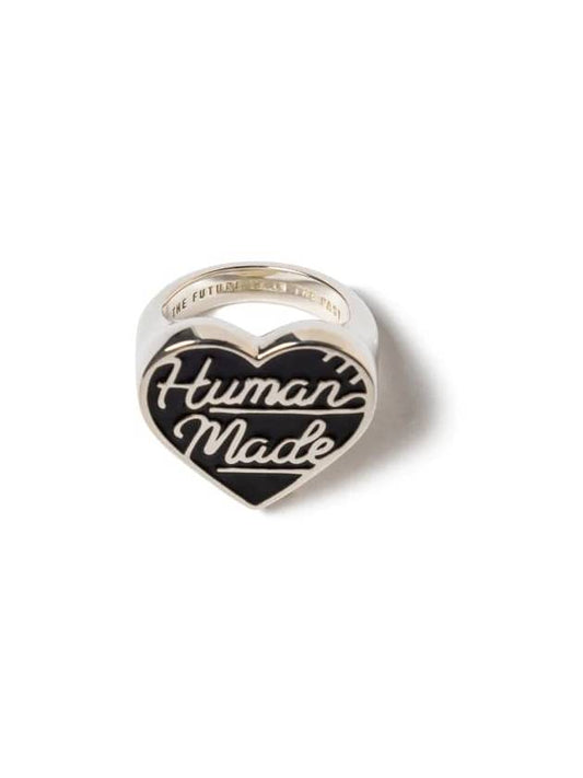 Heart Silver Black Ring HM27GD064 - HUMAN MADE - BALAAN 1