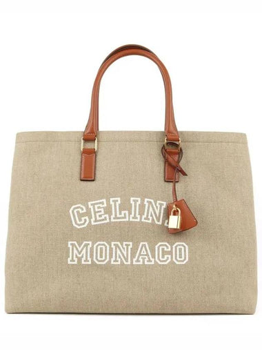 Horizontal Cabas Tote Bag Monaco 190062DID 02NT - CELINE - BALAAN 1