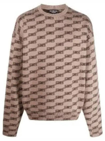 BB Monogram Sweatshirt Brown - BALENCIAGA - BALAAN 2