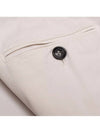 Italian fit chino ivory cotton pants - BRUNELLO CUCINELLI - BALAAN 2