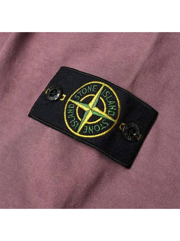 Wappen Patch Crewneck Sweatshirt Purple - STONE ISLAND - BALAAN 5