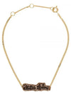 Logo Label Necklace Brown - ACNE STUDIOS - BALAAN 2